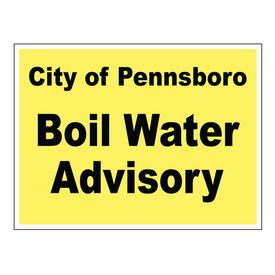 City of Pennsboro Boil Water Advisory 18x24 Coroplast sign image