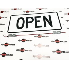 Closed Open Folding Aluminum Sign Image 3