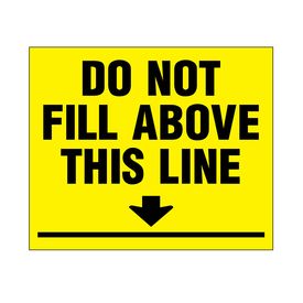 Do Not Fill Above This Line Decal 10x12