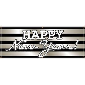 Happy New Year Stripes banner image