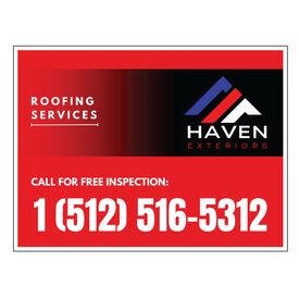 Haven Exteriors 18" x 24" Aluminum sign image