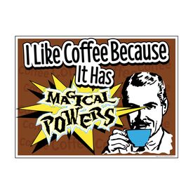 Magic Coffee retro yard sign image