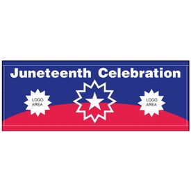 Juneteenth Celebration Sponsor banner image with pole pockets