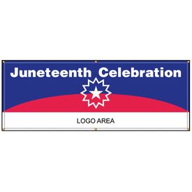 Juneteenth Celebration Sponsor banner image with grommets
