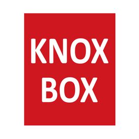 8"h x 6.5"w Aluminum Knox Box Sign Image