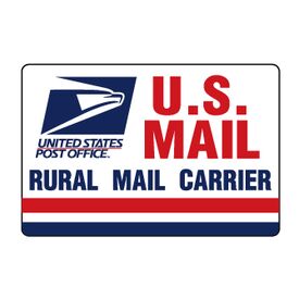 U.S. Mail Carrier 12x18 magnetic sign image