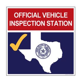 Official Vehicle Inspection Station sign image