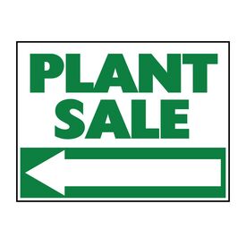 Plant Sale Left Directional sign image