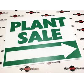 Plant Sale Right Directional sign image 2