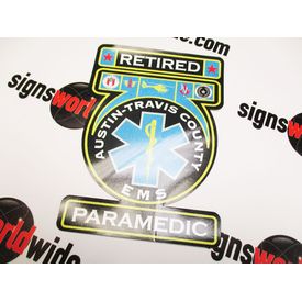 Retired Austin Travis County EMS Second Surface Refl Decal Image 1