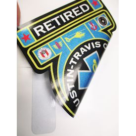 Retired Austin Travis County EMS Second Surface Refl Decal Image 2