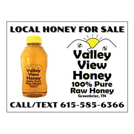 Valley View Honey Yard Sign Image