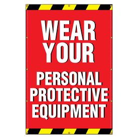 Wear Your PPE 72" x 48" Banner Image