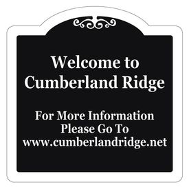 Welcome To Cumberland Ridge Aluminum Sign Image