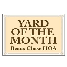 Yard of the Month Beaux Chase HOA