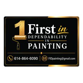 First in Dependability Painting 24x36 Sign Image