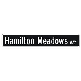 Hamilton Meadows Way 6x36 Street Sign Image