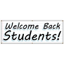 Welcome Back Students 3x8 banner image