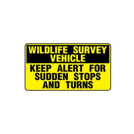 Wildlife Survey 8x15 sign image