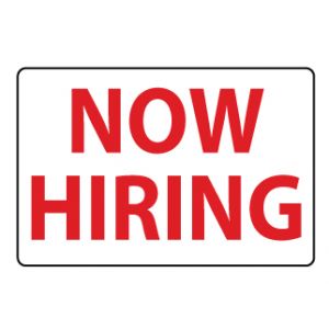 Now Hiring magnetic image Now Hiring magnetic image