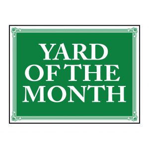 Yard of the Month sign image Yard of the Month sign image