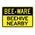 Bee-Ware Beehive sign image