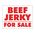 Beef Jerky For Sale sign image
