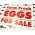 Farm Fresh Eggs Red and White sign image