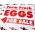 Farm Fresh Eggs Left Arrow Sign Image