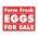 Farm Fresh Eggs Reverse sign image