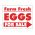Farm Fresh Eggs Red and White sign image