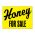 Honey For Sale sign image