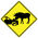 Moose Crushing Car 36 Diamond sign image