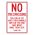 No Trespassing Sick Animals sign image