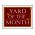 Maroon Yard of the Month sign image