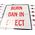 Reflective Burn Ban 24x24 Folding Sign Image 1 with holes