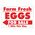 Farm Fresh Eggs R&W Left Arrow sign image