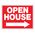 Open House Right Arrow Sign Image