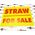 Straw For Sale Yard Sign R&Y Image 2