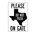 Texas Do Not Push aluminum sign image
