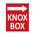 Directional 8"h x 6.5"w Aluminum Knox Box Sign Image 2