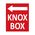 Directional 8"h x 6.5"w Aluminum Knox Box Sign Image