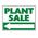 Plant Sale Left Directional sign image