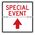 Folding Special Event Straight Arrow 24 x 24 sign image