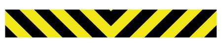 Caution stripe 6x45 decal image