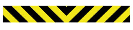 Caution stripe 6x45 decal image