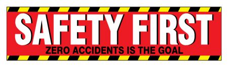 Safety First 3 polystyrene poster