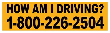 How Am I Driving 6x20 Car Decal Image