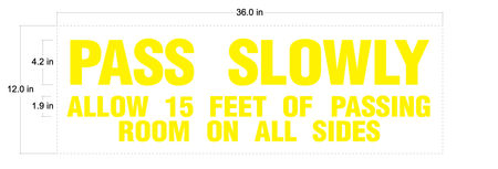 Pass Slowly Vinyl Graphics Image