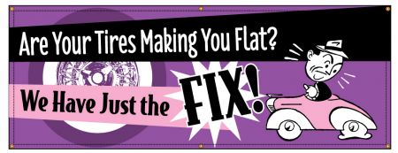 Flat Tires Retro banner image